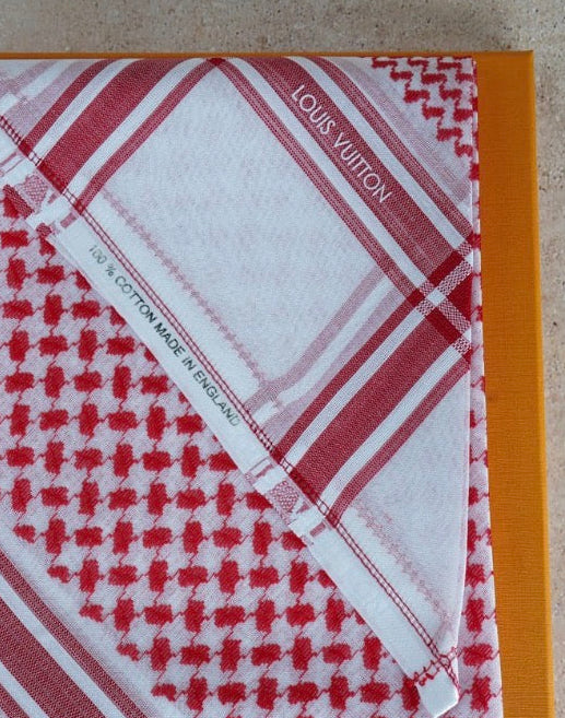 شماغ لويس فيتون أحمر